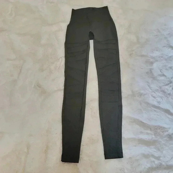 Lululemon Wunder Under Pant (Hi-Rise) *Tech Mesh 28" Sage Green Size 2 - Picture 2 of 7